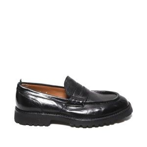 Green George Moccasin In Soft Black Vegetable Tanned Leather - NWT